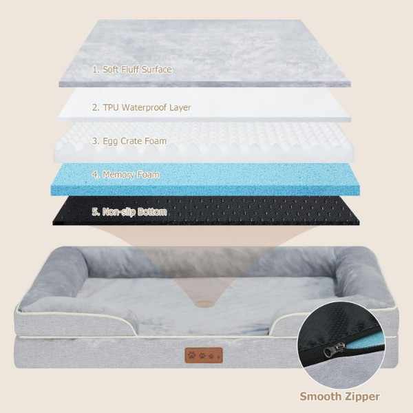 Dokdogs Orthopedic Dog Bed for Medium Dogs
